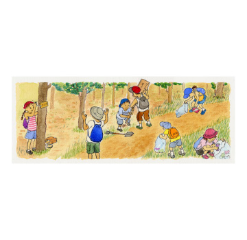 「かがやけみらい 道徳６年」挿絵／学校図書
