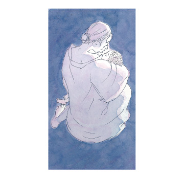 「中学生の道徳 道しるべ３」挿絵／正進社