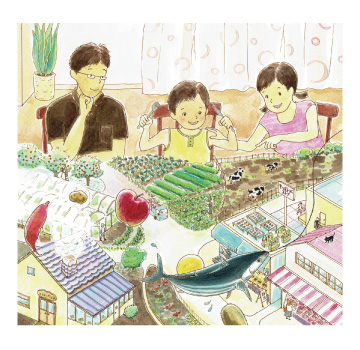 「キッズレーダー ‘18夏号」挿絵／日能研